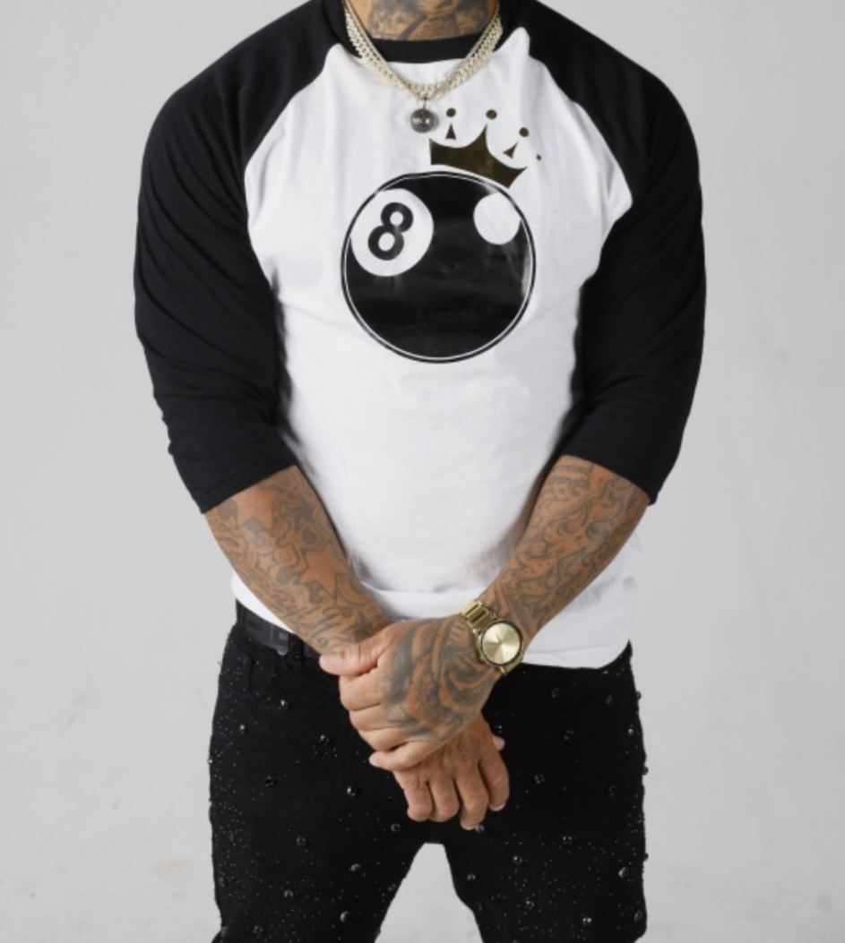 Baseball Tee - White/Black