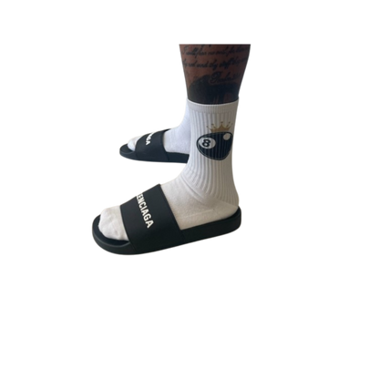 Socks - 8 Ball  - White