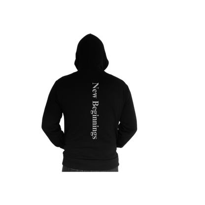 Hoodie - Black/Grey New Beginnings - Black