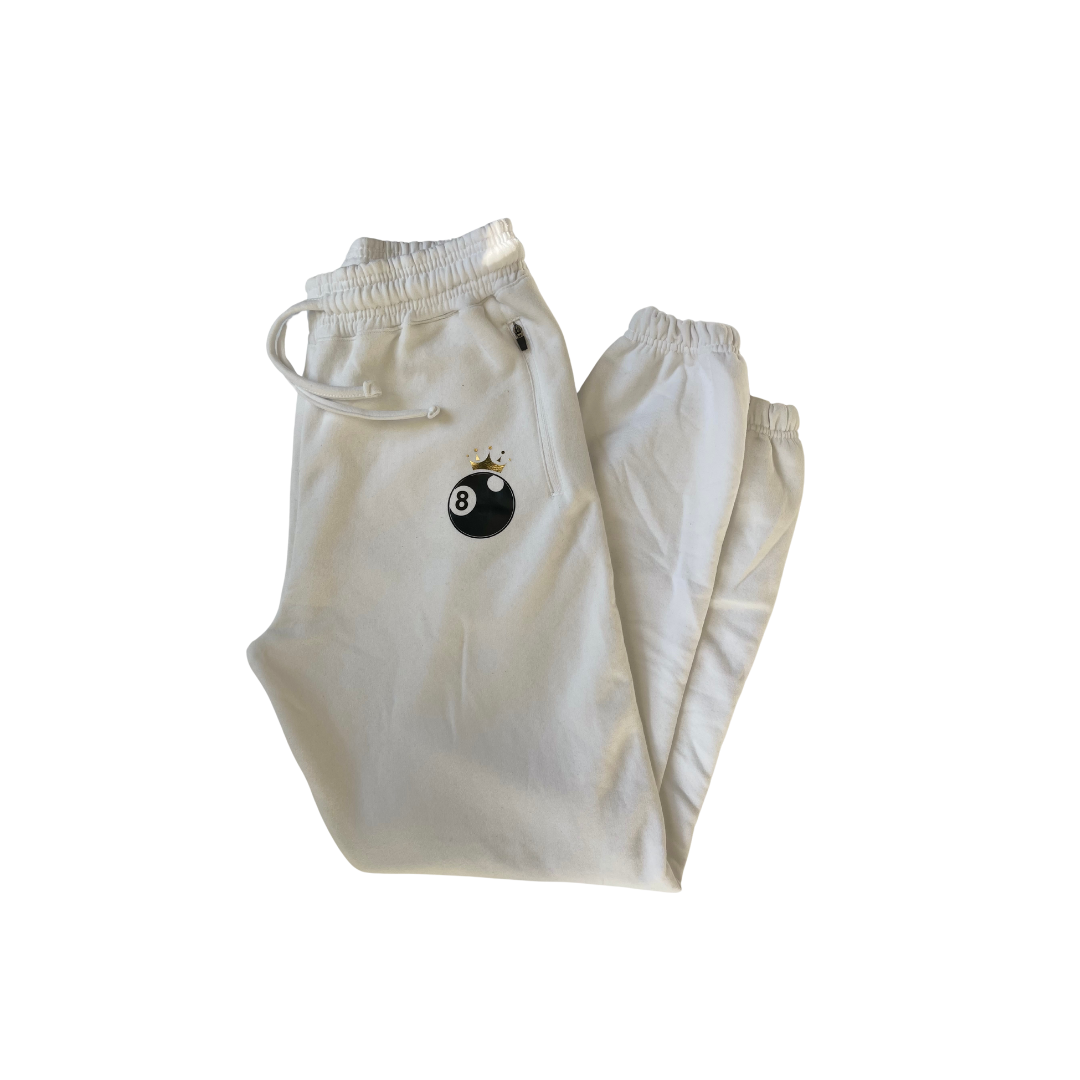 Joggers - 8 Ball - White